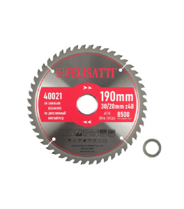 Диск пильный ф190х30/20 z48 дерево чистый рез FELISATT 40021