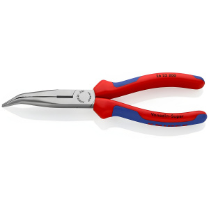 Длинногубцы изогнутые 200 мм (черн) KNIPEX KN-2622200