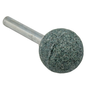 Шарошка абразивная 25 х 63 мм (шарообразная тип D, карбид кремния) ПРАКТИКА 641-299