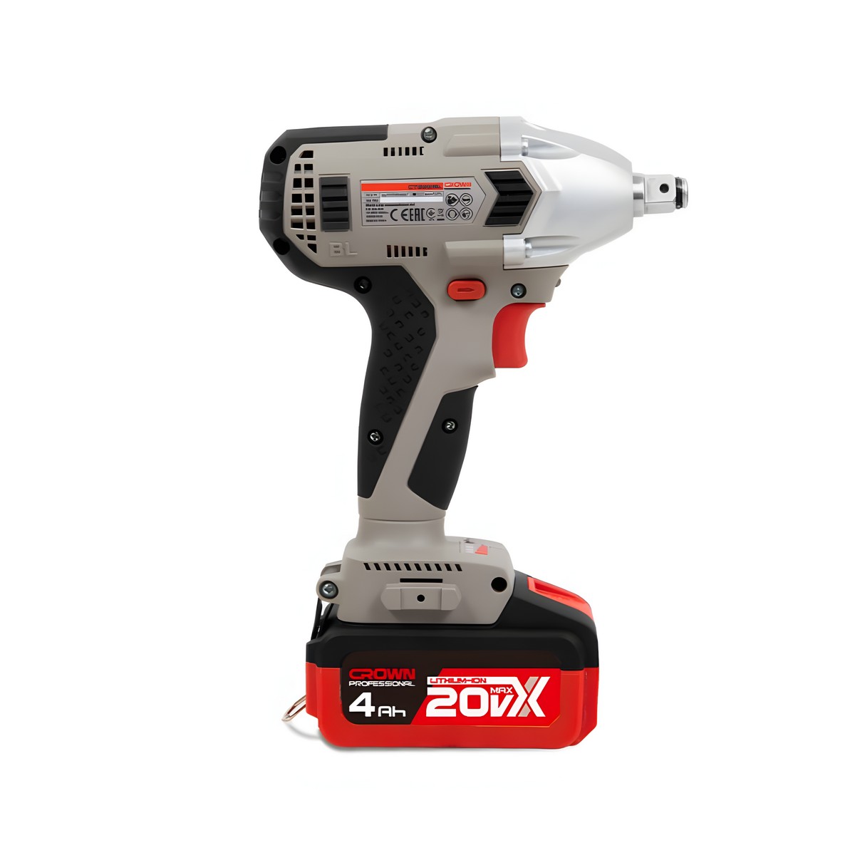 Гайковерт аккумуляторный бесщеточный CROWN CT22015HX-4 TB