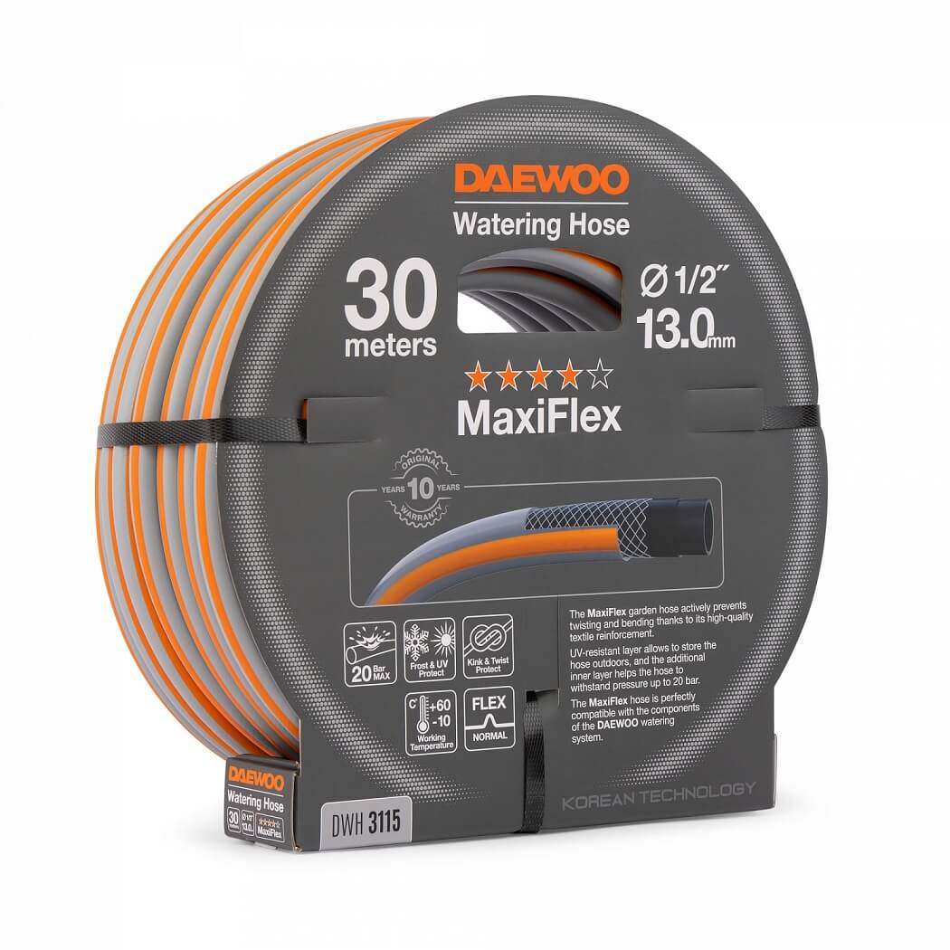 Шланг MaxiFlex 30 м, 1/2'' (13 мм) DWH 3115 DAEWOO