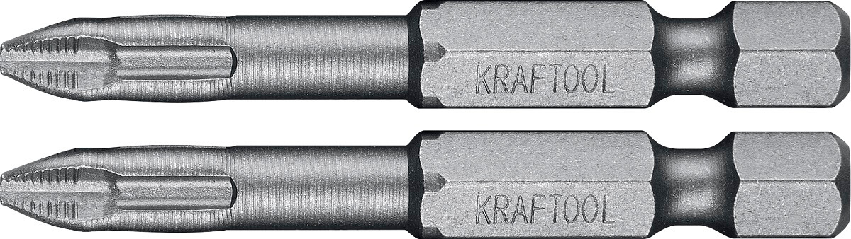 Биты PH 2 х 50 мм (2 шт., торсионные) X-Drive KRAFTOOL 26121-2-50-2