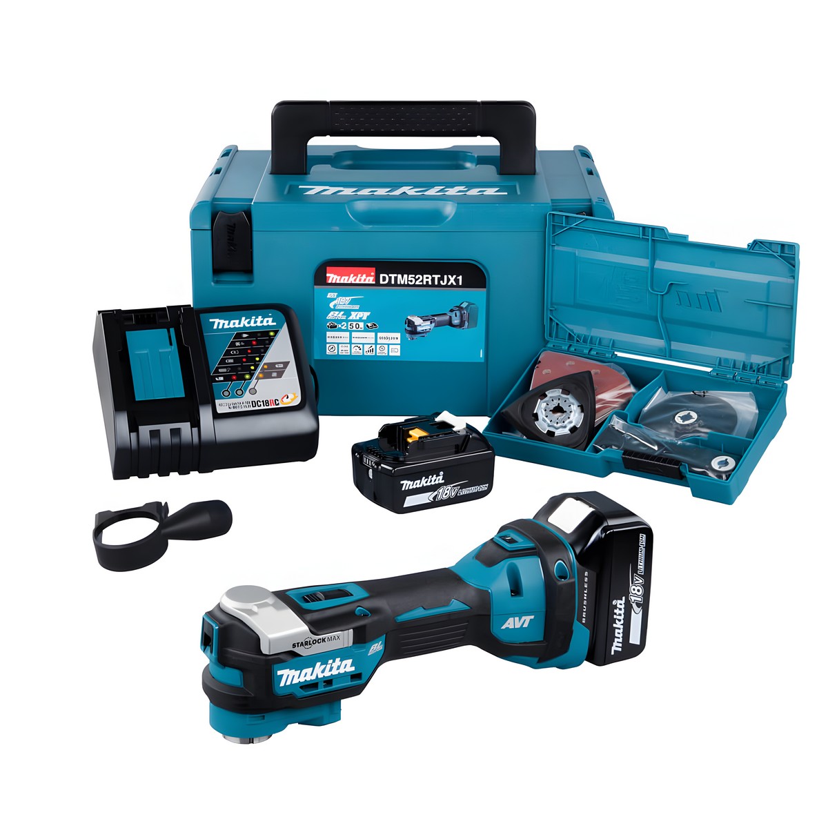 Инструмент многофункциональный аккумуляторный MAKITA DTM52RTJX1
