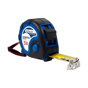 Рулетка 5 м х 25 мм Оптима КОБАЛЬТ 646-744