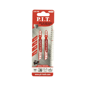 Пилки для лобзика по металлу 50мм, 2 шт. P.I.T. T118B (чистый рез) (AJSB-T118B)