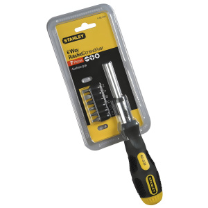 Отвертка с битами 7 пр. 6 Way Ratchet STANLEY 0-62-509