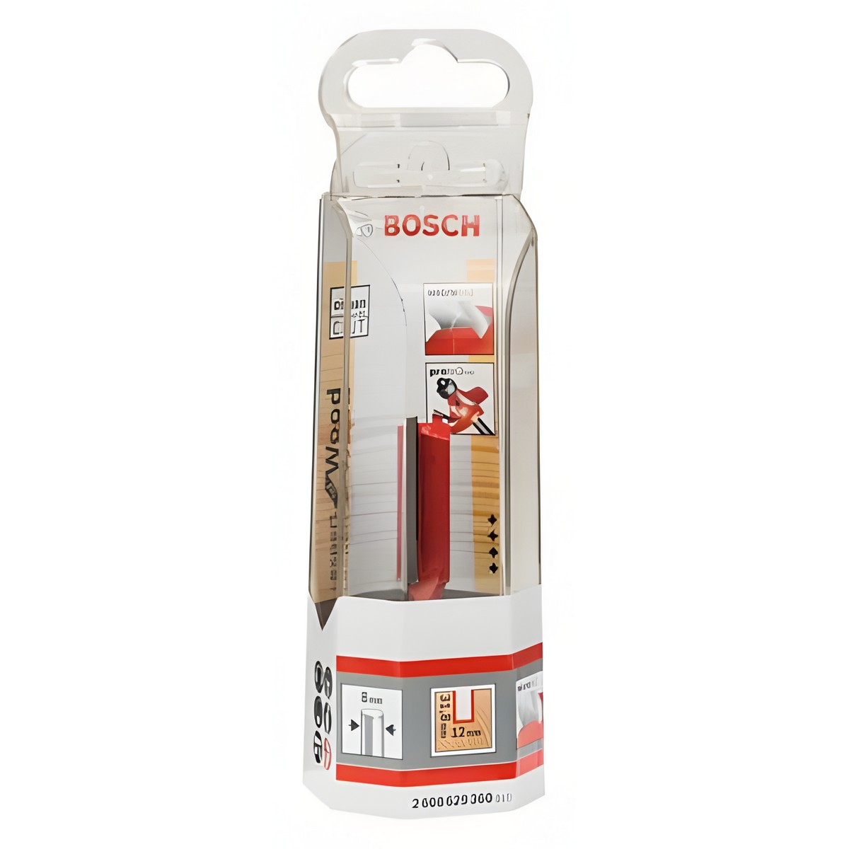 Фреза пазовая (d8/D12/H31.8/L63.8) Expert for Wood BOSCH 2608629360