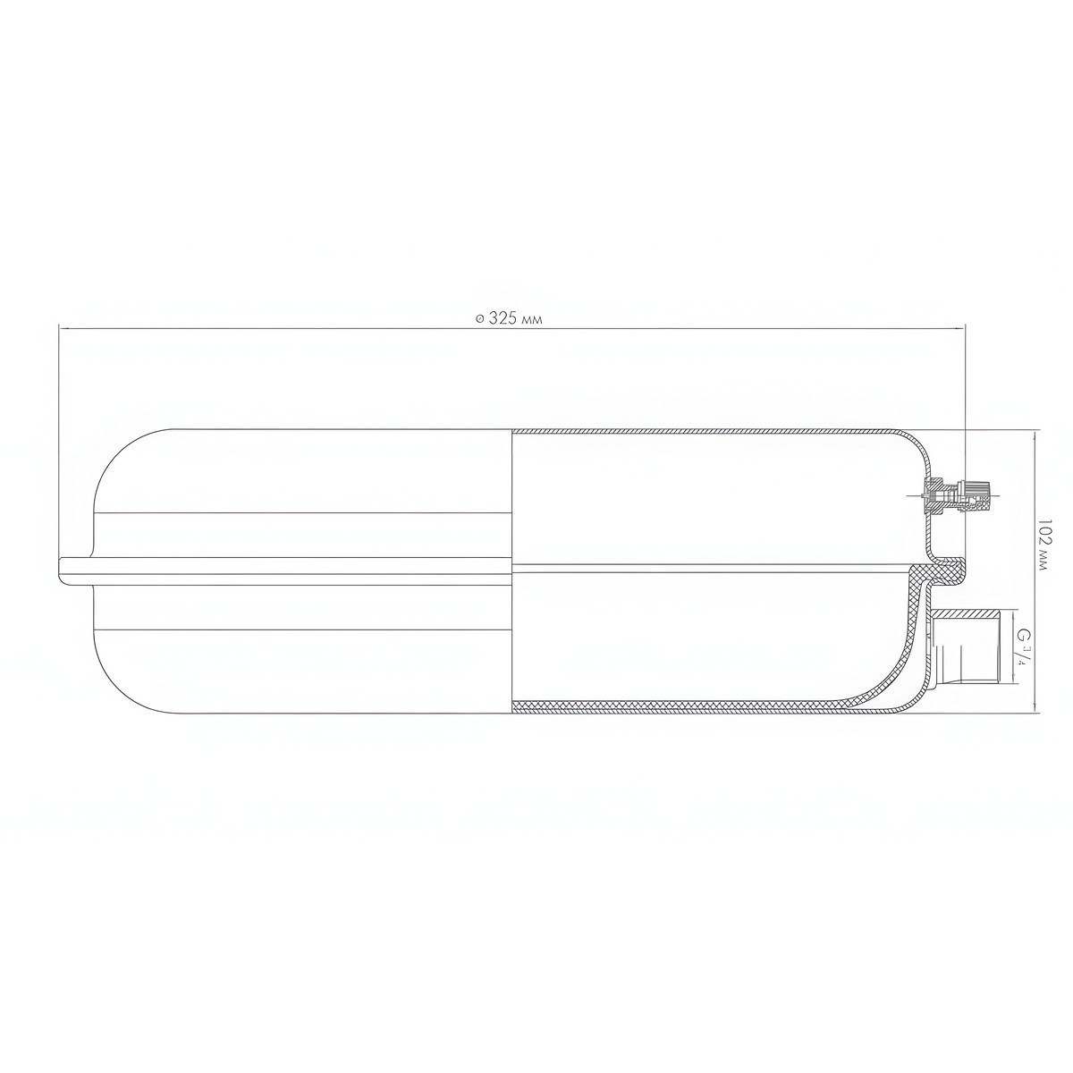 Бак расширительный 6 F ДЖИЛЕКС 7706