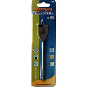 Сверло по дереву перовое 24 х 152 мм ПРАКТИКА 774-047