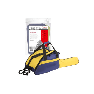 Чехол-сумка для бензопилы COFRA RC-7127 (410х265х250 мм + 400х130 мм для шины,т.син/желт,синтетика)