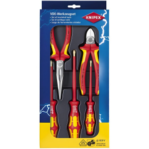 Набор инструментов для электромонтажа VDE (5 пр.) KNIPEX KN-002013