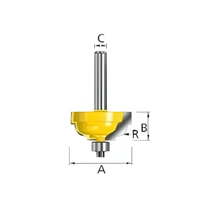 Фреза профильная (d8/D28.6/H14.28/L46.28/R6.35) MAKITA D-11673