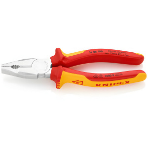 Плоскогубцы 190 мм VDE KNIPEX KN-0106190