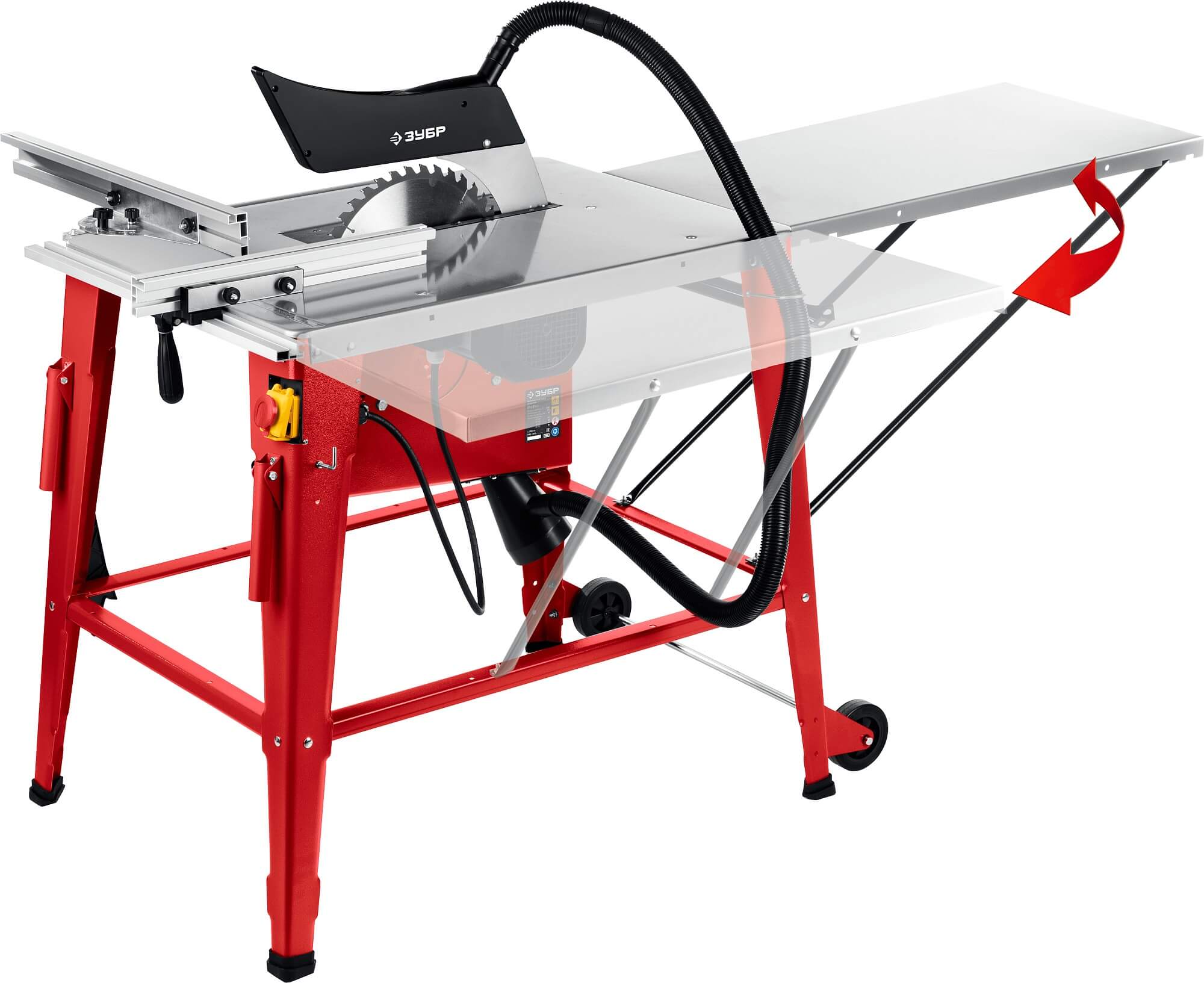 Станок настольный распиловочный ЗУБР СРЦ-315су, напольный с удлинителем