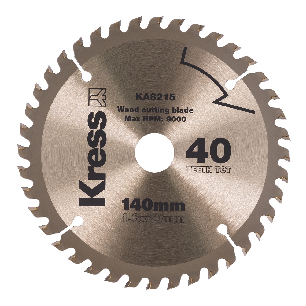 Диск пильный 140 мм 40T TCT (по дереву) KRESS KA8215