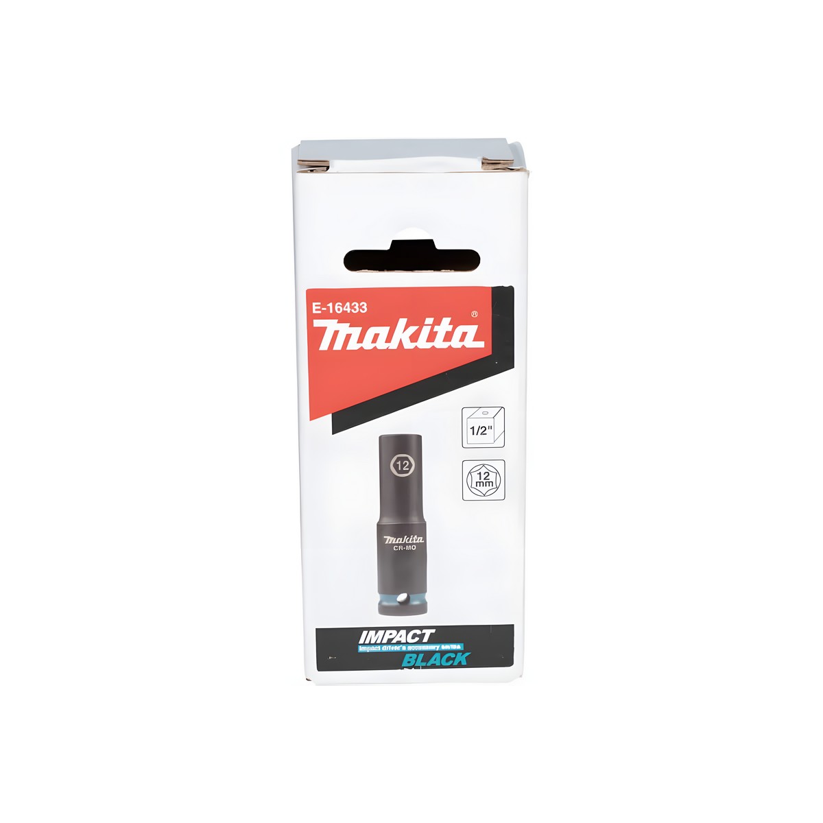 Головка ударная удлиненная 1/2'' 12 х 81,5 мм Impact Black MAKITA E-16433