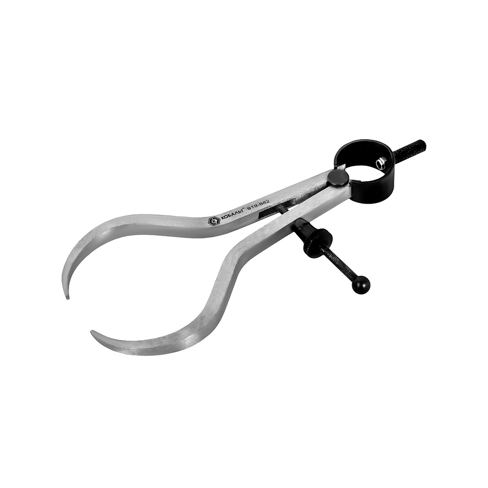 Кронциркуль для разметки и наружных измерений до 125 мм, с пружиной и фикс. винтом КОБАЛЬТ 919-982