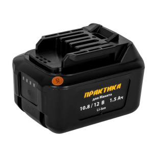 Аккумулятор для MAKITA (10.8/12V, 1.5Ah, Li-Ion, слайдер, коробка) ПРАКТИКА 791-776