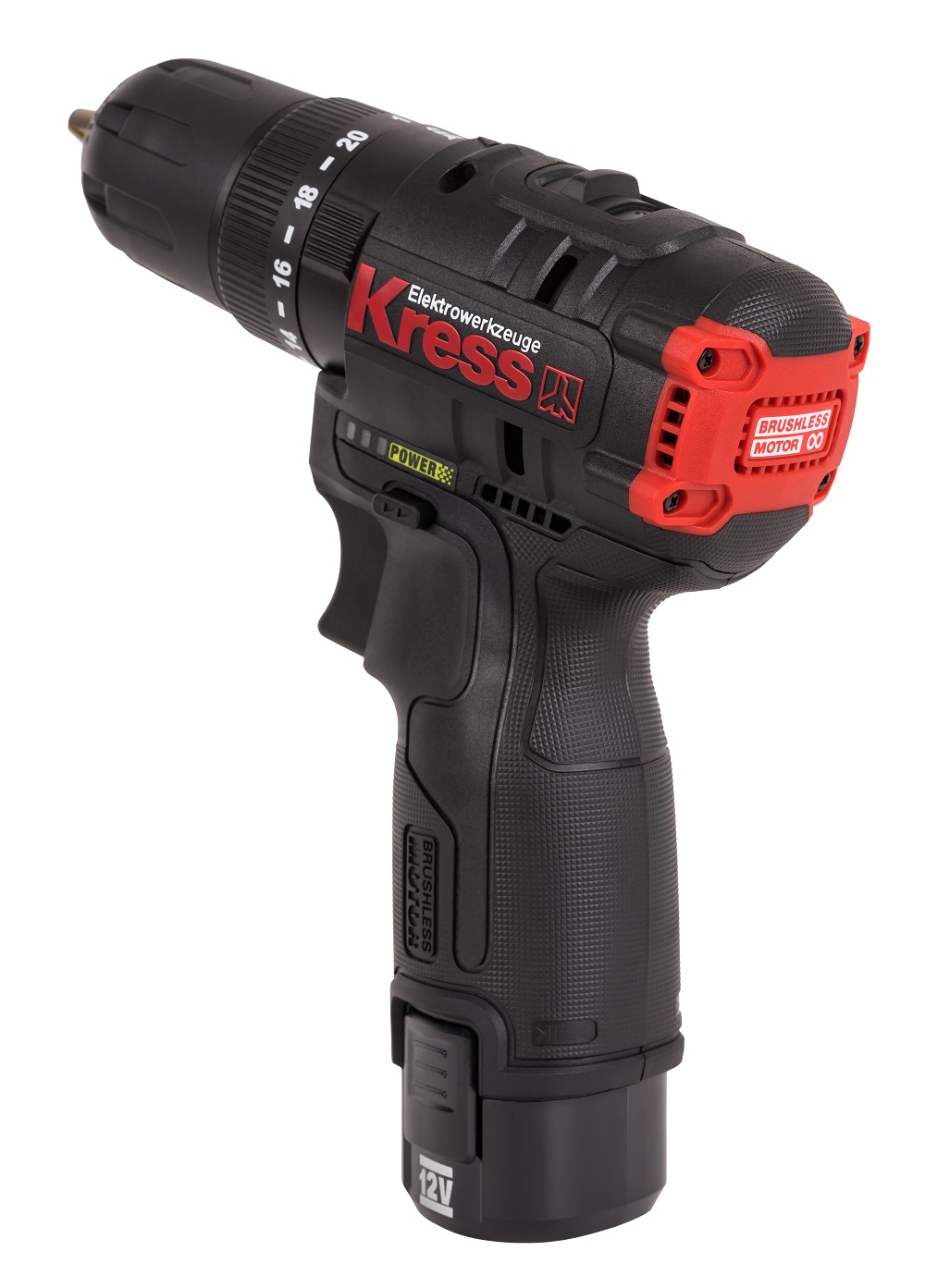 Дрель-шуруповерт ударная аккумуляторная KRESS KUC12