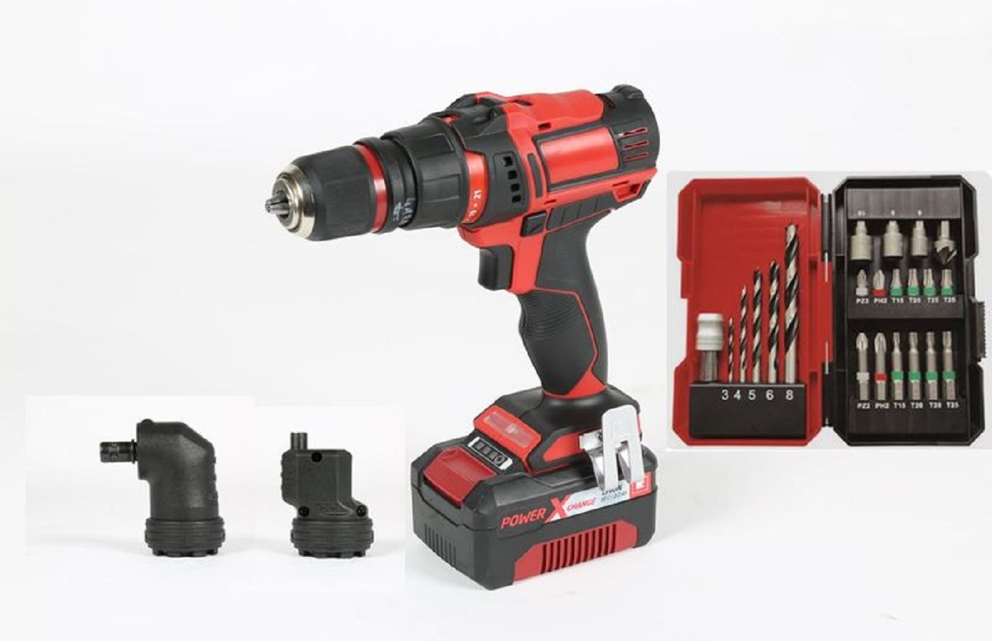 Дрель аккумуляторная Einhell PXC TE-CD 18/45 3X-Li 4513990