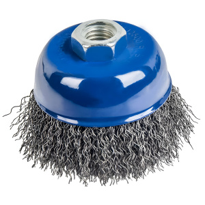 Щетка для УШМ 75 мм (чашеобразная, М14, сталь) ПРАКТИКА 032-430