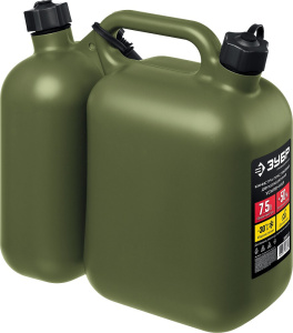 Канистра пластиковая двухсекционная, 5 л + 2,5 л ЗУБР Профессионал 38367-7.5