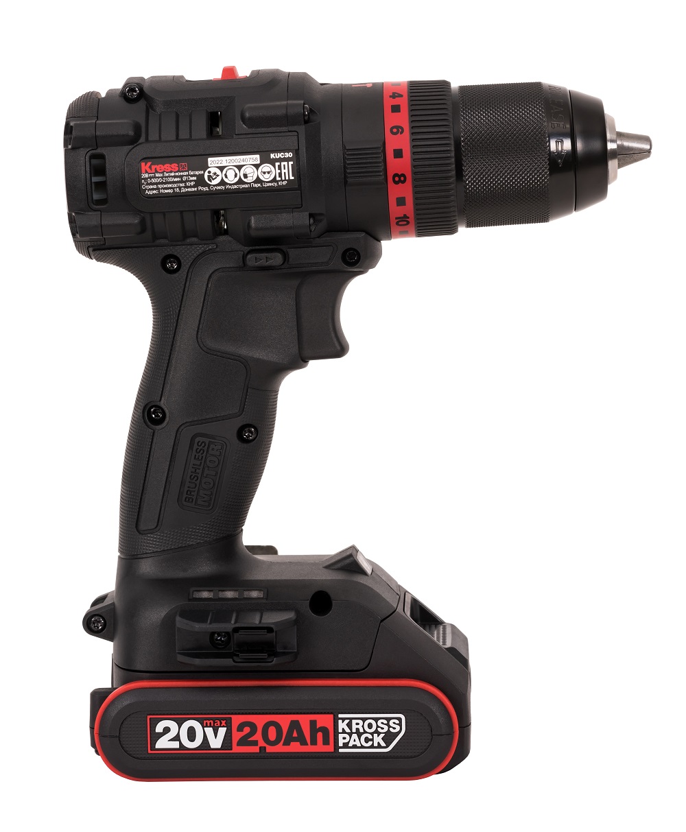Дрель-шуруповерт ударная аккумуляторная KRESS KUC30.1