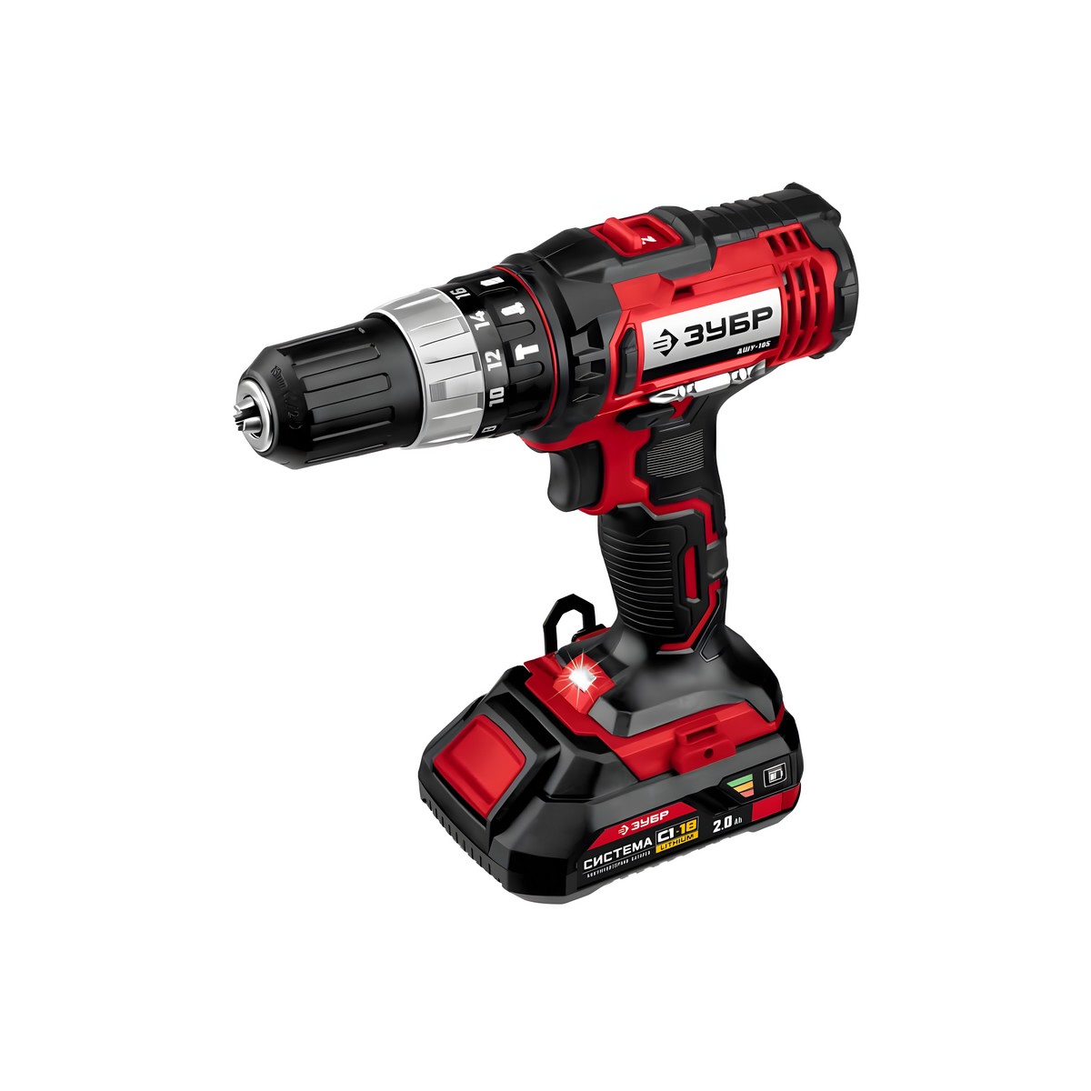 Дрель аккумуляторная ударная ЗУБР ДШУ-185-22