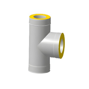 Сэндвич-тройник 90*, раструб 120х200 мм, Н+Оц. (1,0 мм, 0,5 мм) (К)