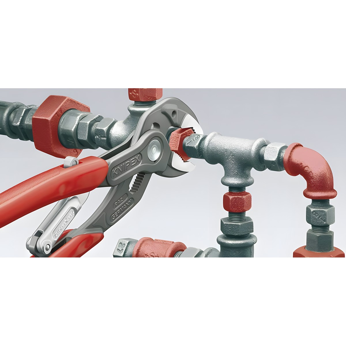 Клещи переставные трубные 250 мм SmartGrip (черн) KNIPEX KN-8501250