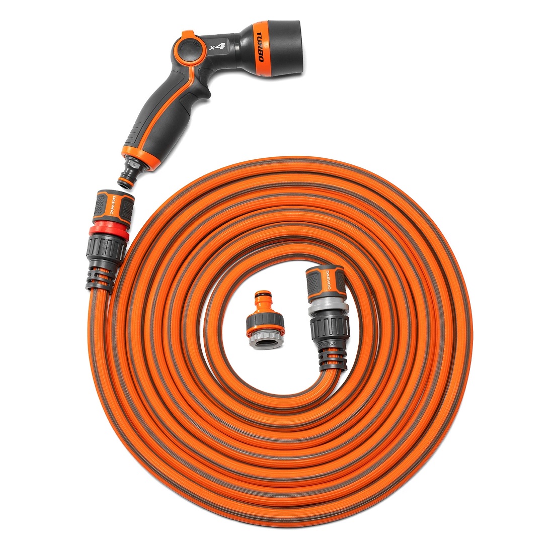 Шланг Aquazoom 15 м, 1/2'' (13 мм), с набором для полива DWH 6102 DAEWOO