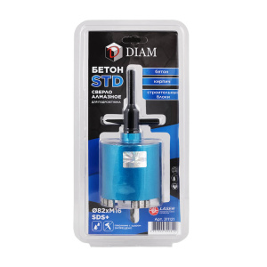 Сверло алмазное для подрозетника 82х5хМ16 SDS+ (бетон, сухое сверление) STD DIAM 311121