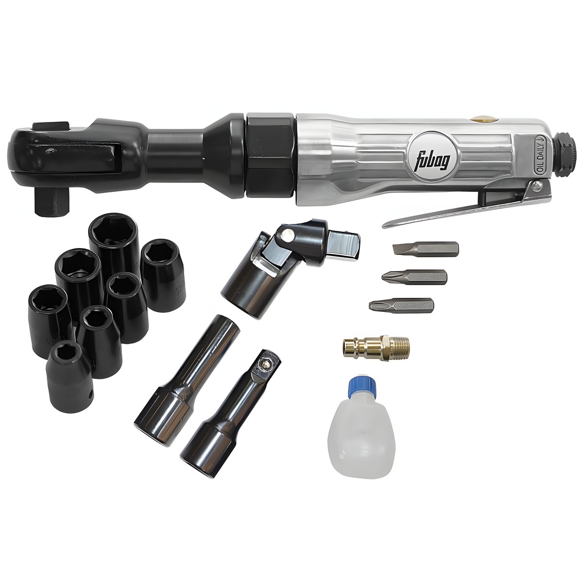 Пневмогайковерт угловой FUBAG RW61 (1/2'', кейс) 100108