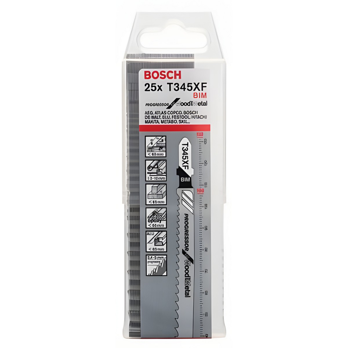 Полотно пильное T 345 XF Progressor for Wood + Metal (1 шт.) BOSCH 2608634995