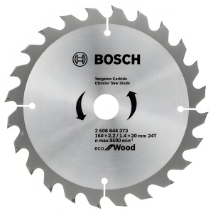 Диск пильный 160 х 20/16 мм 24T ECO for Wood BOSCH 2608644373