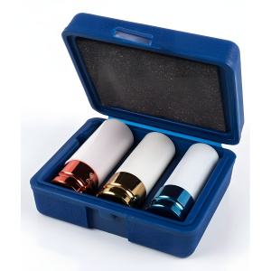 Набор головок для легкосплавных дисков 1/2'' (3 шт., 17/19/21 мм, кейс) КОБАЛЬТ 010301-03