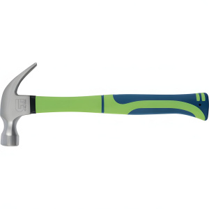 Молоток-гвоздодер 450 г. (фиберглассовая обрезин. ручка) СИБРТЕХ 10442