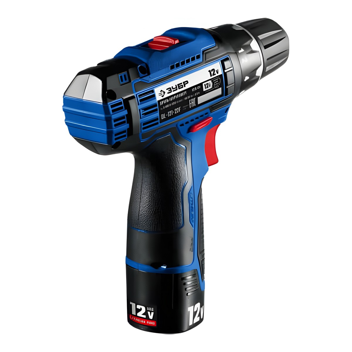 Дрель-шуруповерт ЗУБР Профессионал DL-121-22F + LED фонарь (кейс)