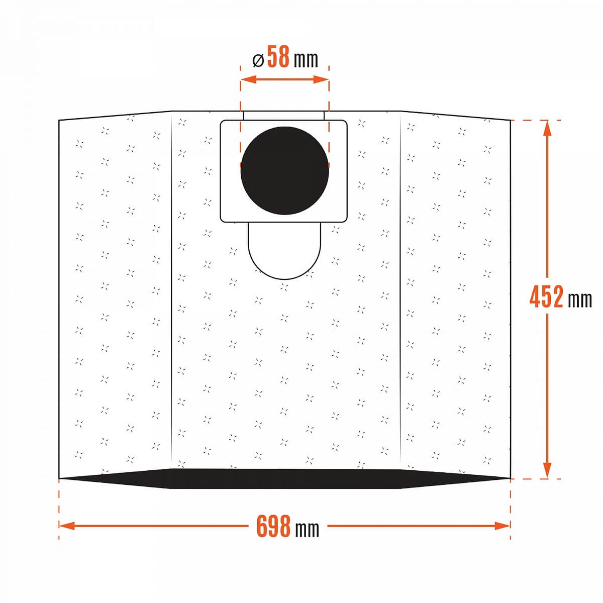 Фильтр-мешки синтетические DAVC 60TB (3 шт.) DAEWOO