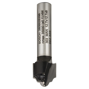 Фреза кромочная фасонная (d8/D12.7/H12.4/L46/R2.4) HM BOSCH 2608628398