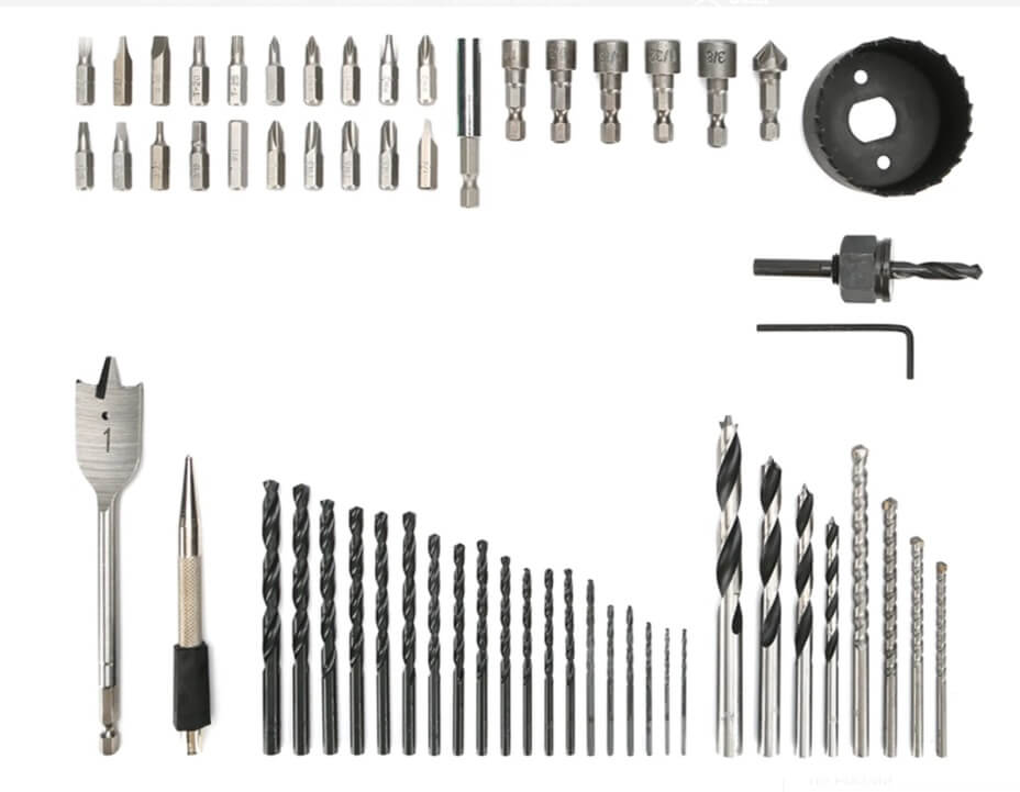 Набор сверл, бит, насадок, 60 пр. GREENWORKS 2944507