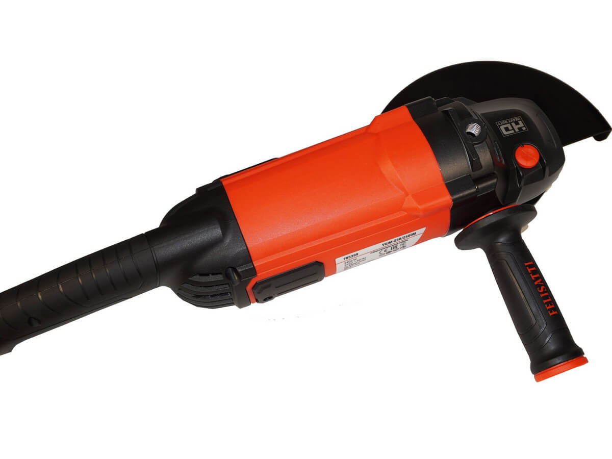 Шлифмашина угловая FELISATTI FT8502 (2400ВТ,230диск, пл.пуск, прорезиненый кабель)