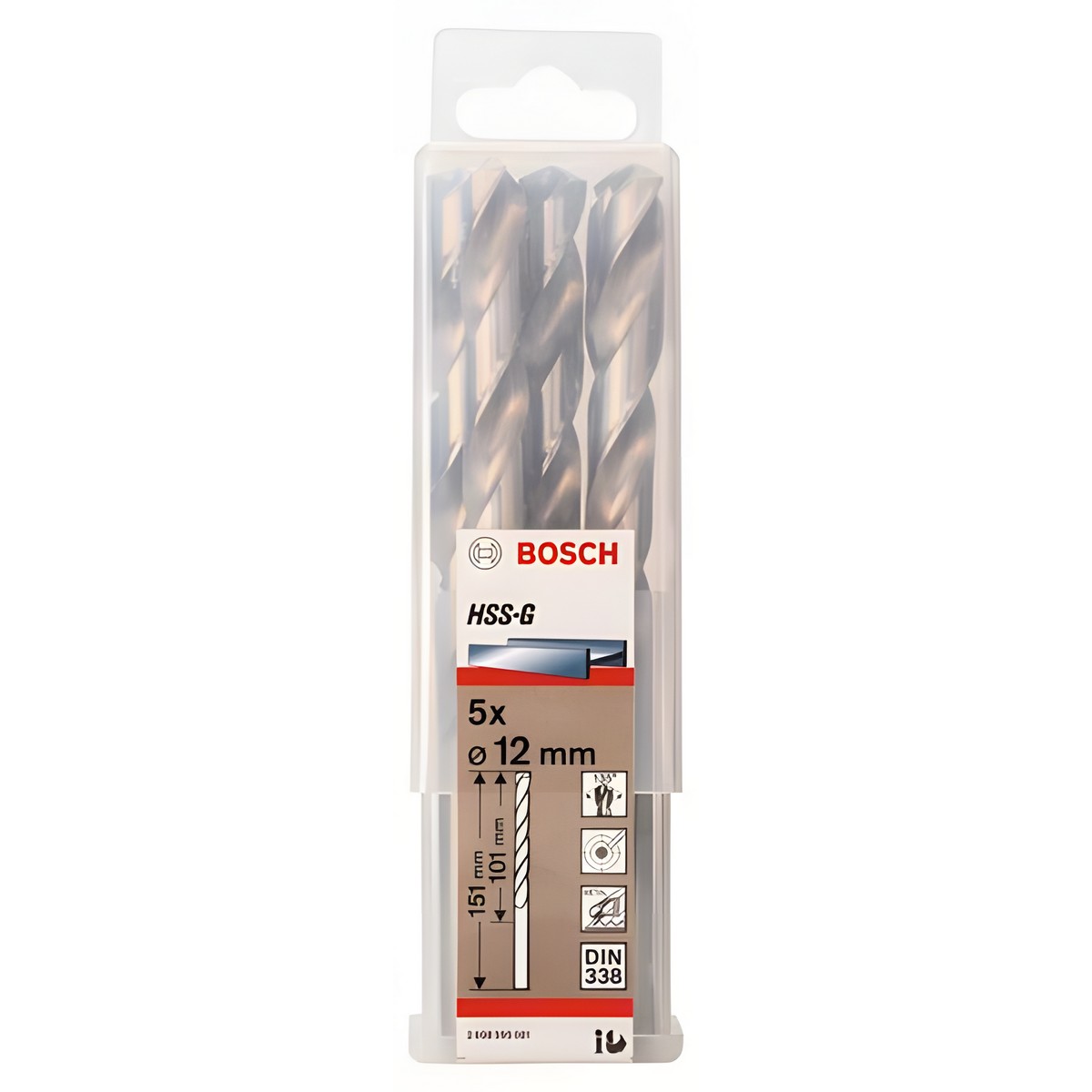Сверло по металлу 12 х 151 мм (1 шт.) HSS-G BOSCH 2608595081