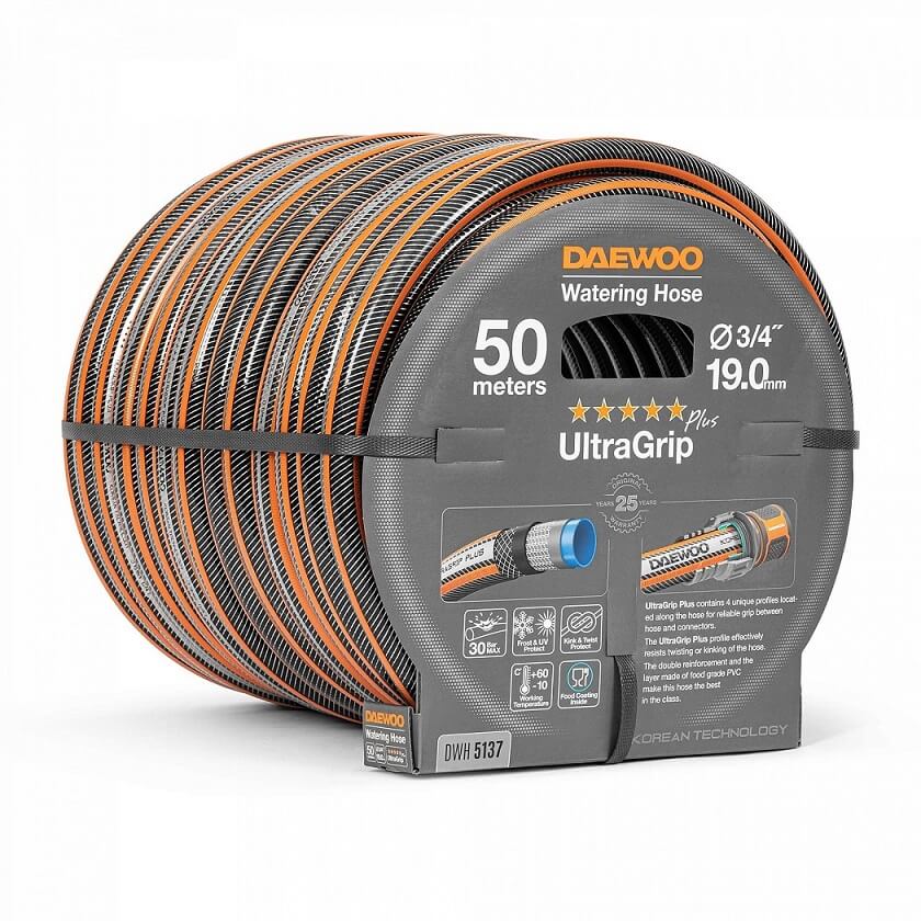Шланг UltraGrip 50 м, 3/4'' (19 мм) DWH 5137 DAEWOO