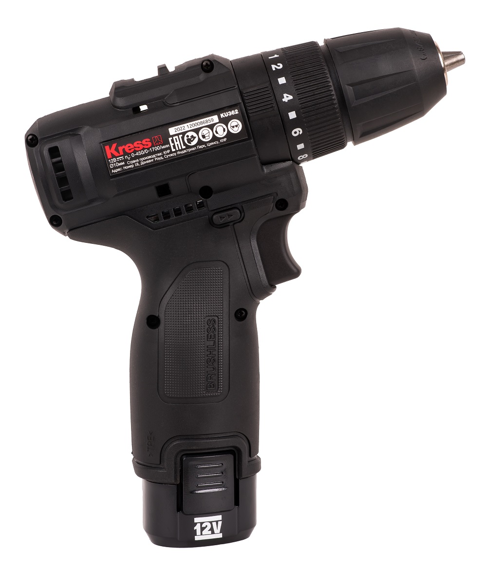 Дрель-шуруповерт ударная аккумуляторная KRESS KU362.2