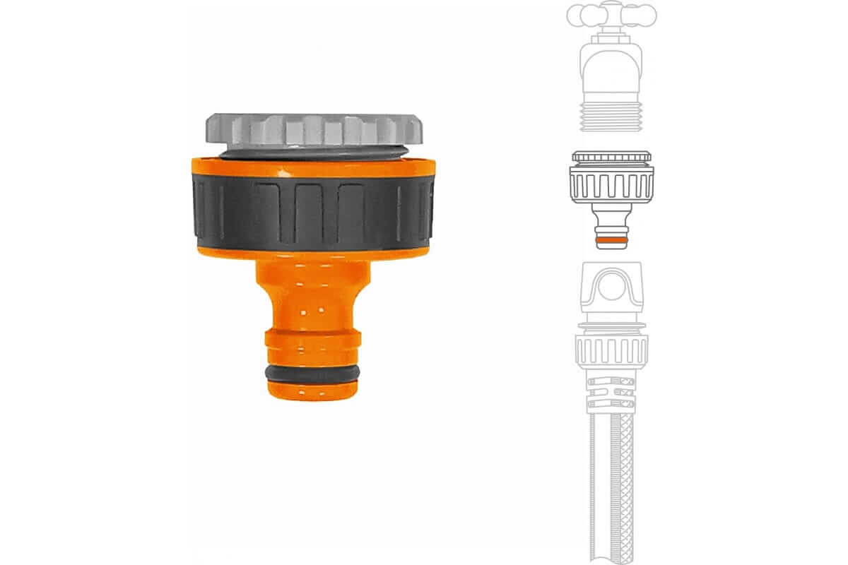 Адаптер для кранов с внешней резьбой 26,5 и 33 мм (3/4'' и 1'') DWC 1025 DAEWOO