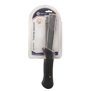 Степлер для скоб Т140 (6-10 мм, ударный, обрезиненная ручка) КОБАЛЬТ 790-410