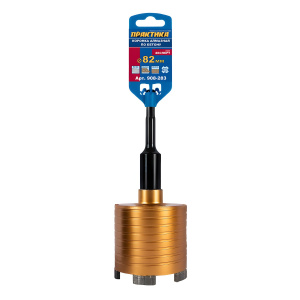 Коронка алмазная 82 мм SDS-Plus (бетон) Эксперт ПРАКТИКА 908-283