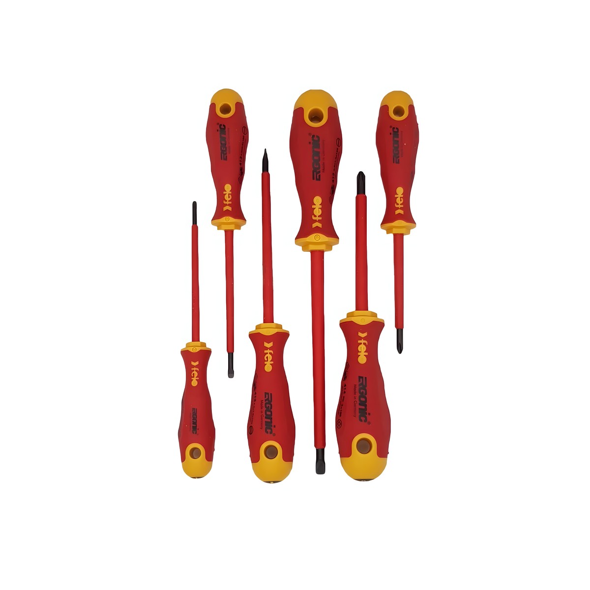 Набор отверток диэлектрических, 6 шт. FELO Ergonic 41396198