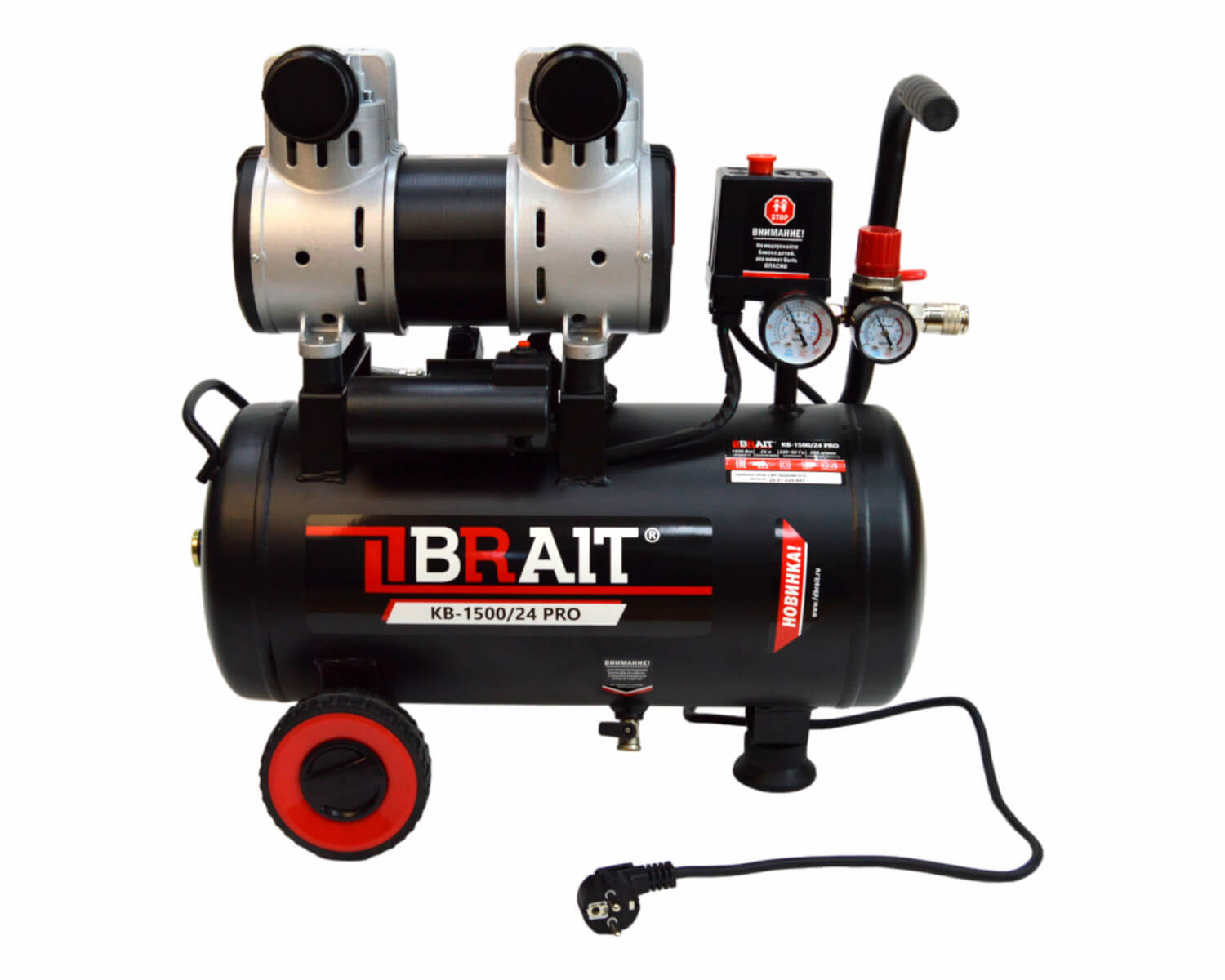 Компрессор воздушный BRAIT KB-1500/24 PRO 20.01.026.043